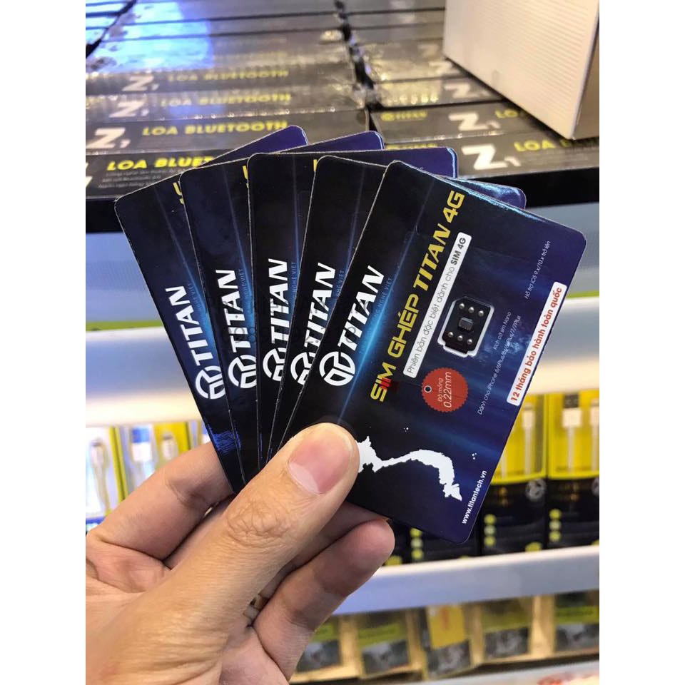 THANH LÝ  Sim Ghép TITAN Việt Nam (Fixed iOS 6.x 7.x 8.x 9.x 10.x 6 7 8 9 10) hỗ trợ IPHONE 5 5S 5C 6 6S 7 / plus