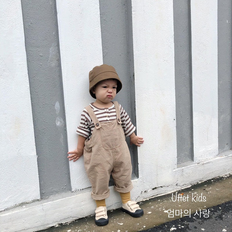 [Ảnh thật] ÁO thun hàn quốc sọc 8208 dành cho bé gái và bé trại size 80 tới 120 form chuẩn