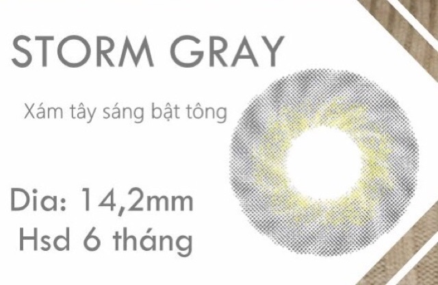 Tiam gray lens [ 0 đến 6 độ] - Hydrogel Silicone Lens kính áp tròng