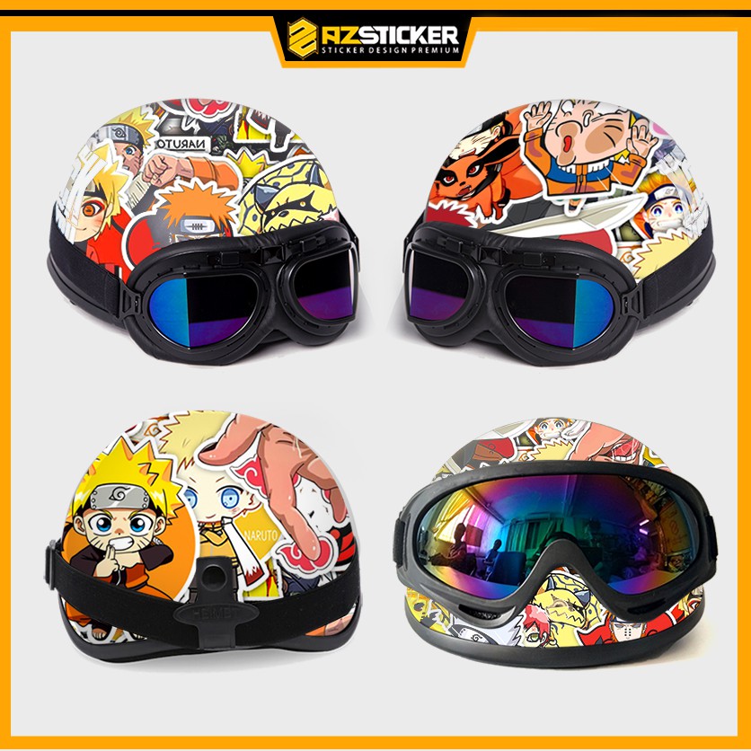 Sticker Naruto | Nhãn Dán Mũ Bảo Hiểm Chất Liệu Decal Cắt Sẵn Chống Thấm Nước Dễ Dàng Sử Dụng tại Nhà