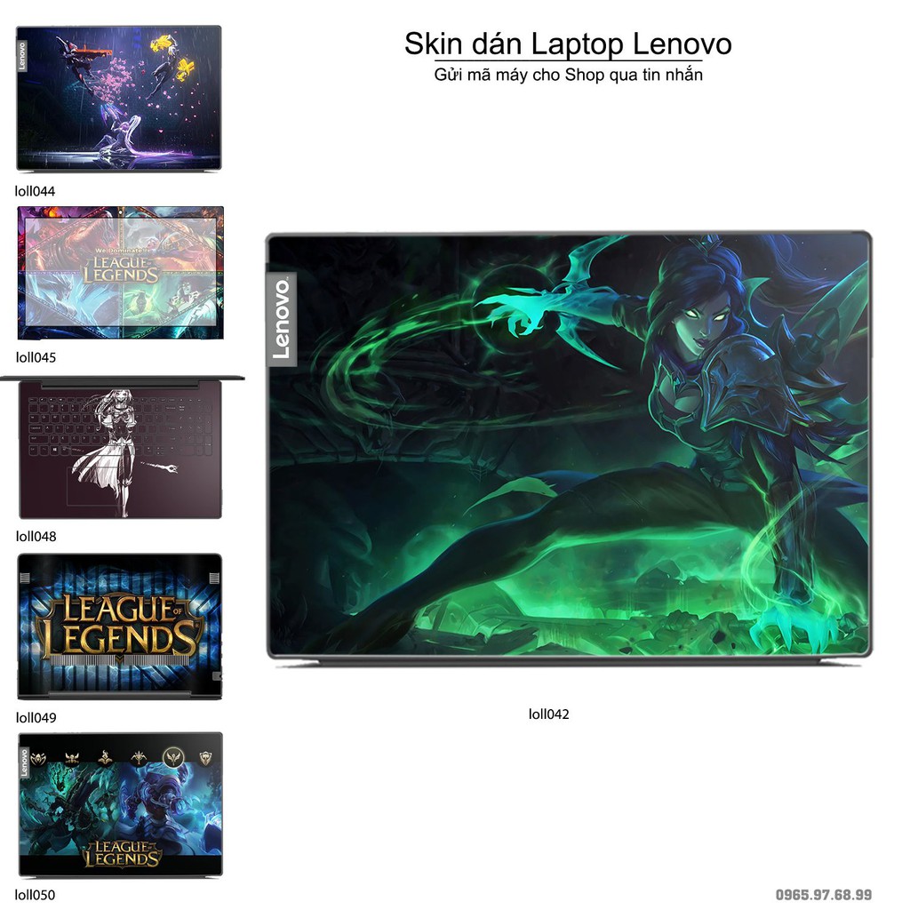 Skin dán Laptop Lenovo in hình Liên Minh Huyền Thoại nhiều mẫu 6 (inbox mã máy cho Shop)