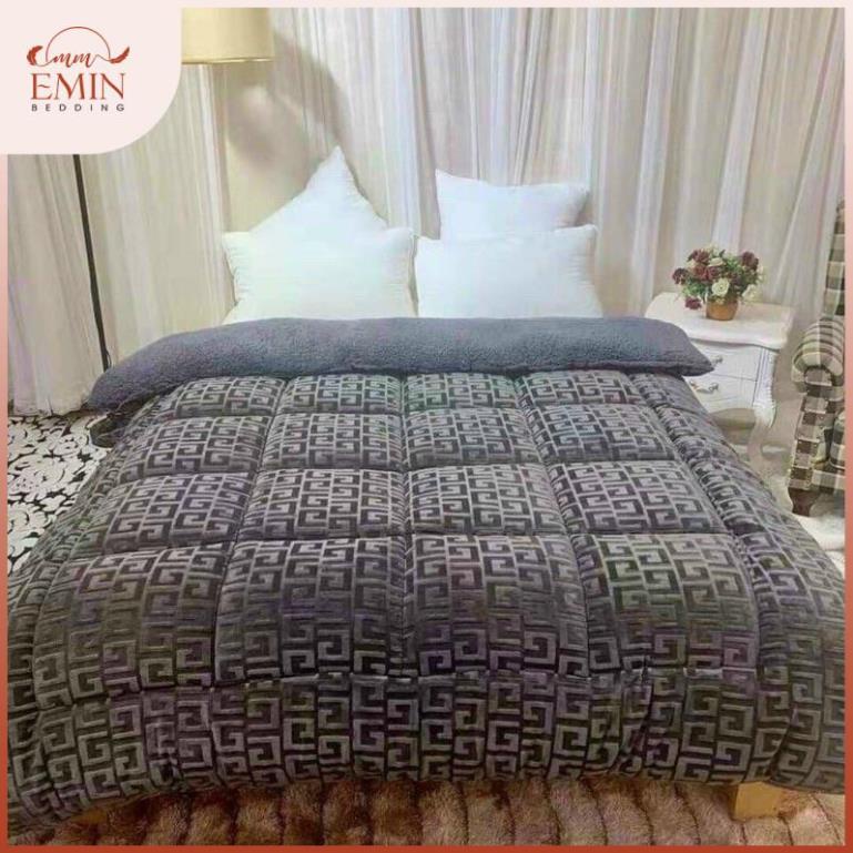 CHĂN LÔNG CỪU LUXURY CLASSIC Họa Tiết Chữ Vạn, Chăn cừu ULTIMATE cao cấp mới nhất 2022, Kích Thước 2m x2m3 - Hàng uy tín