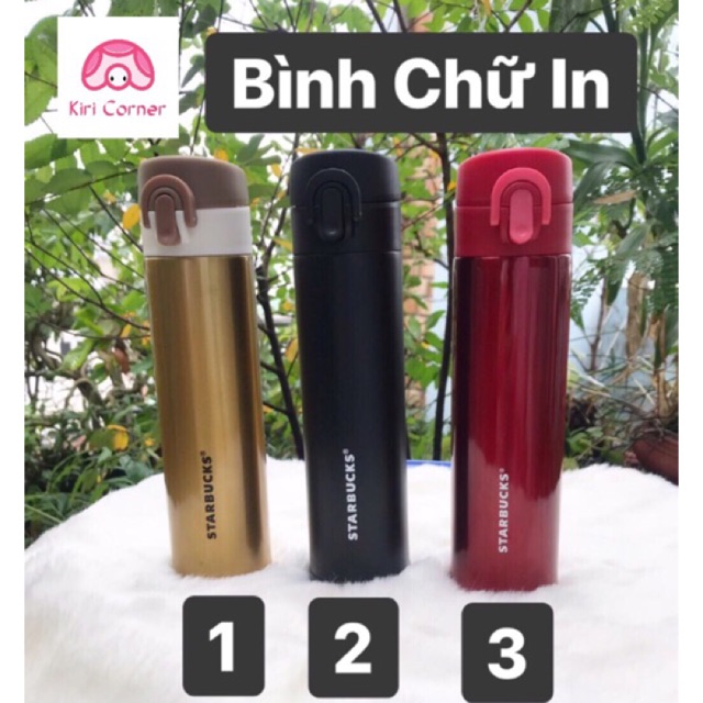🍦Bình giữ nhiệt STARBUCKS Chữ in🍦