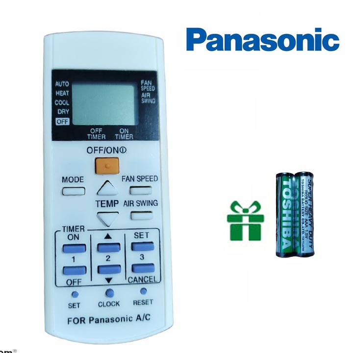 điều khiển điều hoà panasonic remote máy lạnh panasonic các mẫu ( tặng kèm pin)