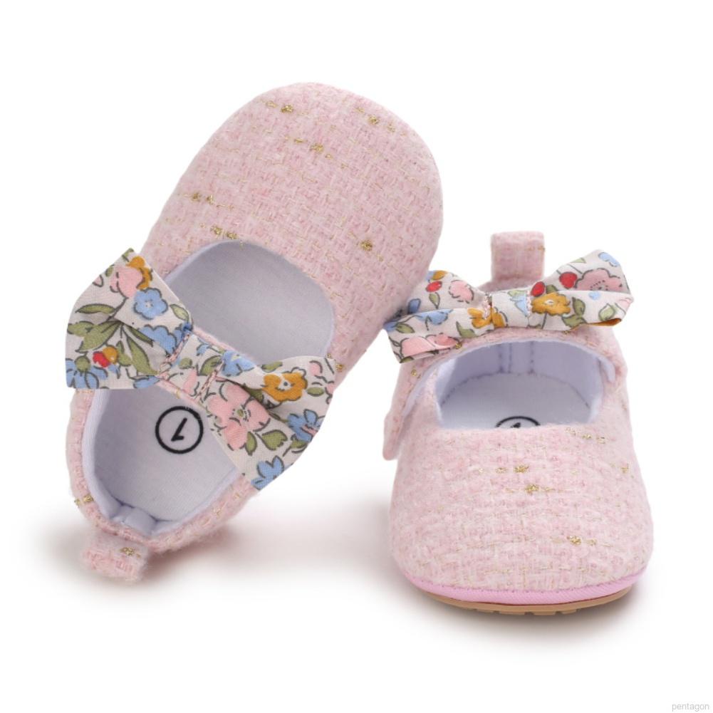 Giày búp bê đính nơ dễ thương dành cho trẻ em