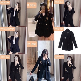 ✦QC✦ Áo Vest Nữ Form Dài Thanh Lịch, Áo Khoác Blazer Nữ Hàn Quốc Thời Trang