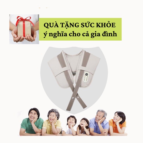 [CAO CẤP] Đai Massage ️ Máy đấm lưng xoa bóp rung nóng matxa cổ vai gáy xóa tan đau mỏi quà tặng sức khỏe ý nghĩa