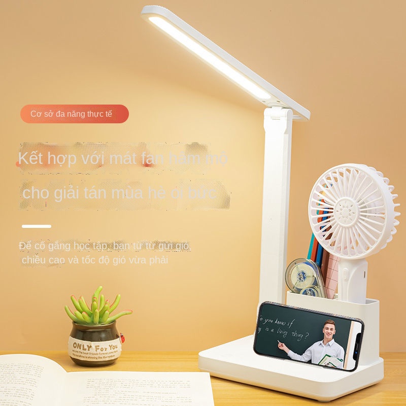 ❖□☍LED bảo vệ mắt đèn bàn học ký túc xá sinh viên làm bài tập về nhà chuyên dụng để bảo vệ thị lực có thể sạc lại đèn đầ
