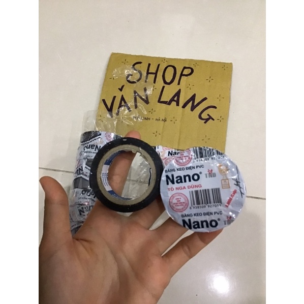 Băng dính điện Nano đen bản 1,7cm - loại tốt