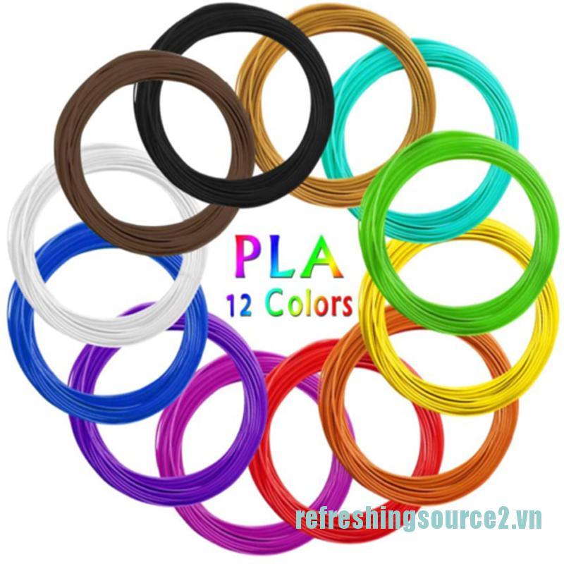 12 Cây Bút Vẽ 3d 1.75mm 3m Per Color