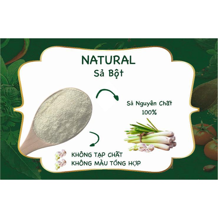 { COMBO 3 HŨ} NATURAL Sả Bột 30gr Dh Foods giúp khử mùi tanh, tăng vị và giúp tiết kiệm thời gian nấu nướng