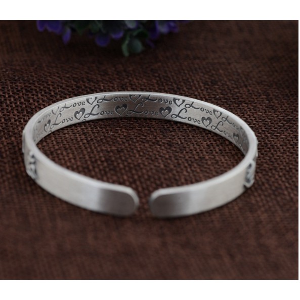 VÒNG TAY KHẮC THẦN CHÚ OM MANI PADME HUM - VT224