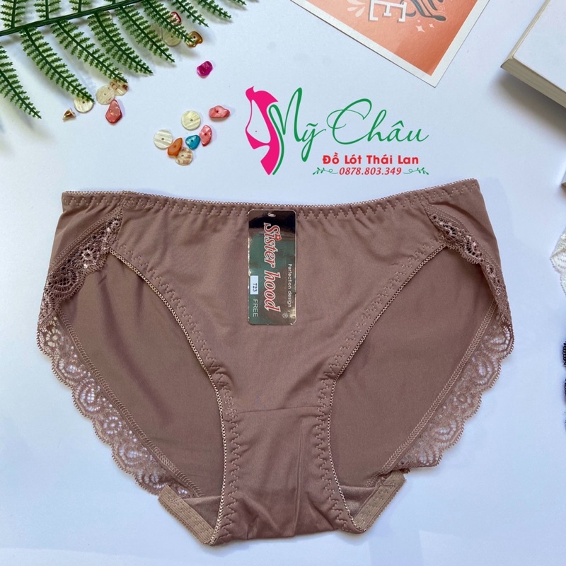 Quần Lót Nữ Thun Lạnh Phối Ren Trẻ Trung Dễ Thương Siêu Bền Hàng Nhập Khẩu, MỸ CHÂU - SHOP ĐỒ LÓT THÁI LAN 723 | BigBuy360 - bigbuy360.vn