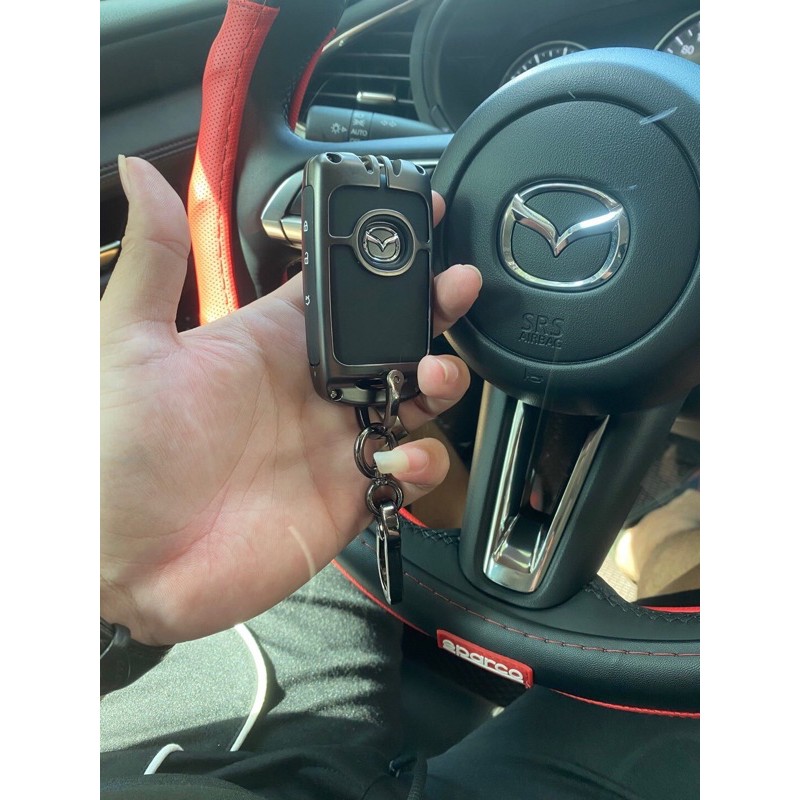 [Tặng thẻ số điện thoại] Ốp chìa khóa Mazda 3 Mazda CX-30 đẳng cấp 2 lớp sang trọng
