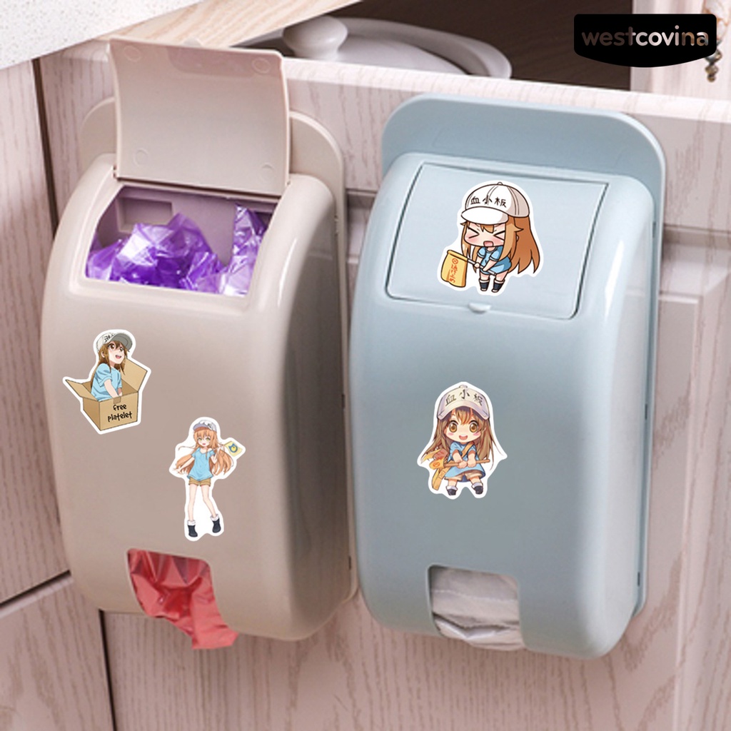 [Hot]✍Set 100 Miếng Dán Hoạt Hình Sáng Tạo Trang Trí Tủ Lạnh