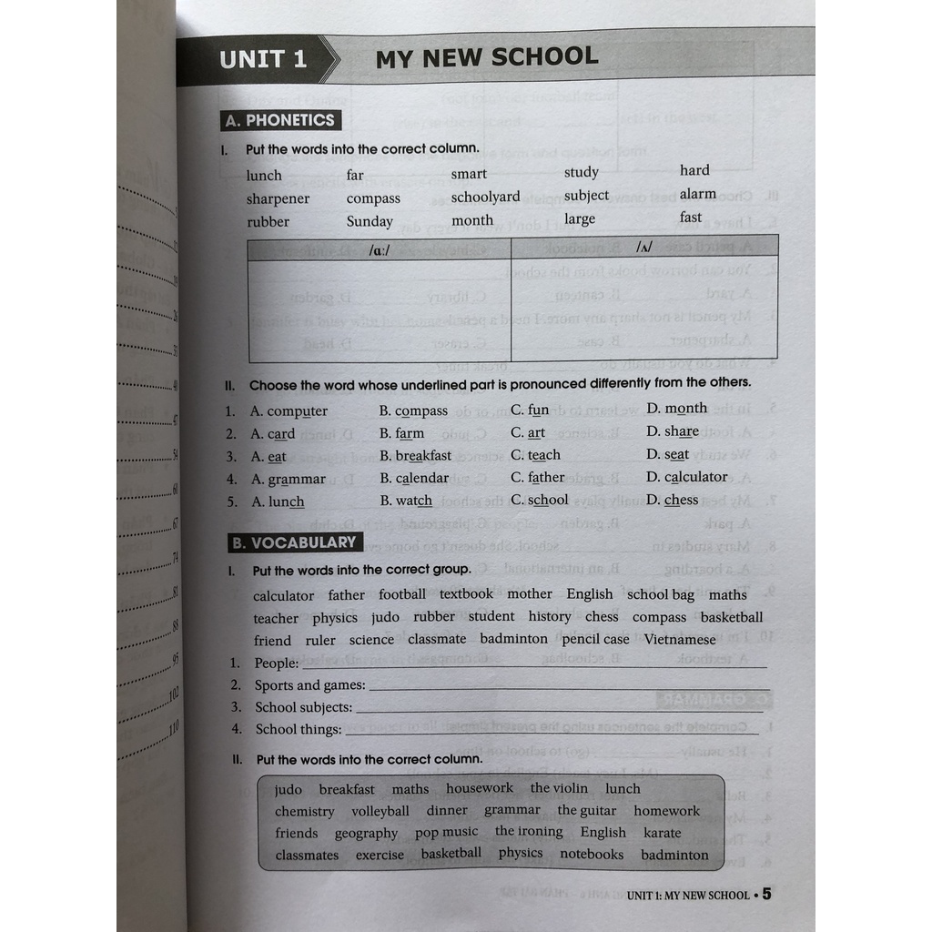 Sách - Bài tập thực hành Tiếng Anh 6 không đáp án - dùng kèm SGK Tiếng Anh 6 Global Success