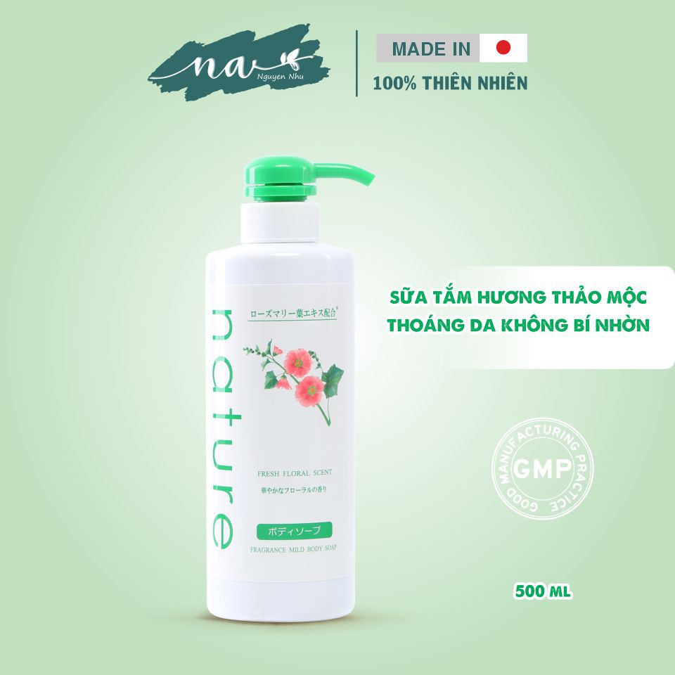 Sữa tắm Naris Nature hương hoa tự nhiên 500ml