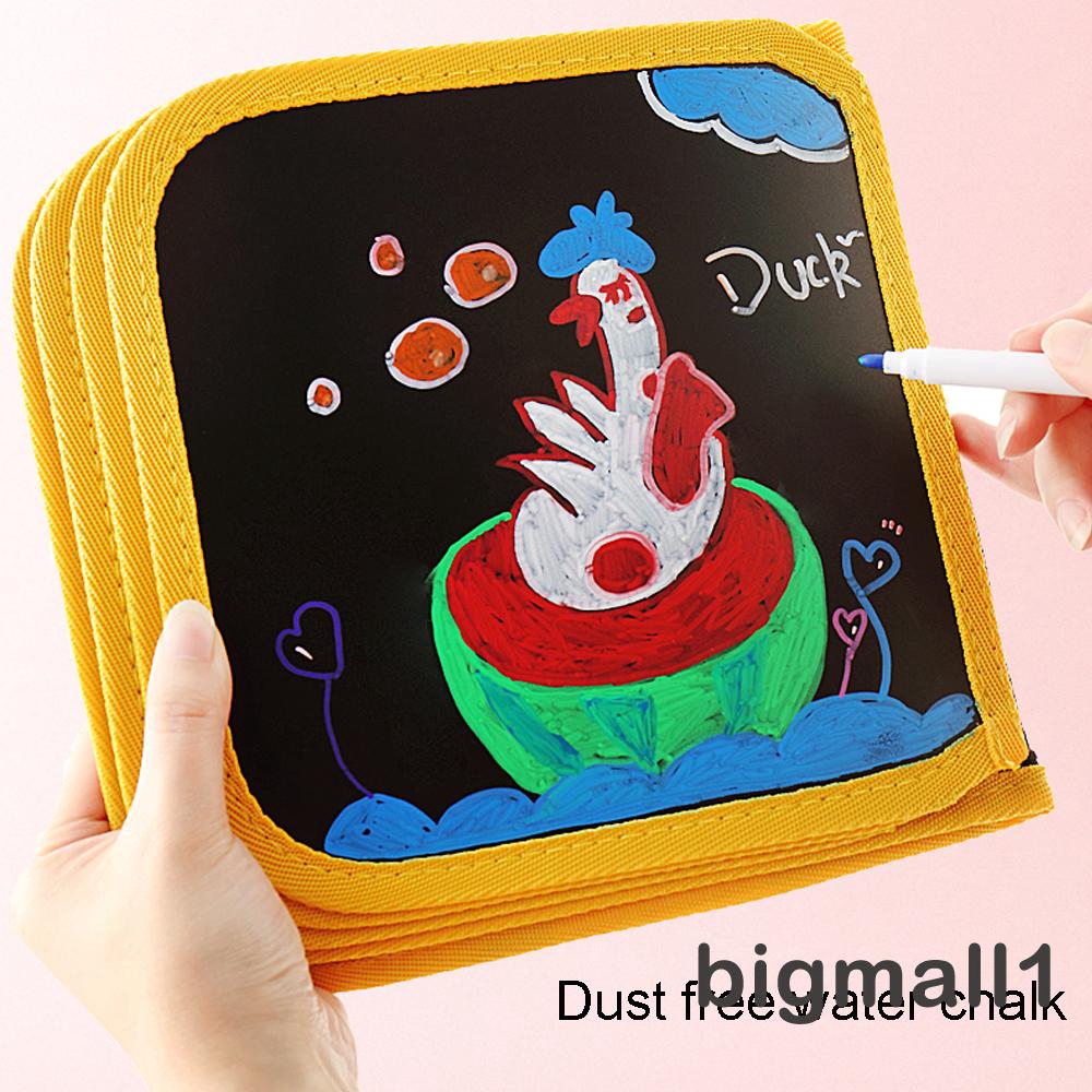 ⓗღ✯6/10-Page Portable Drawing Board Portable Erasable Drawing Pad Toys for Kids Waterproof Design Children´s Portable