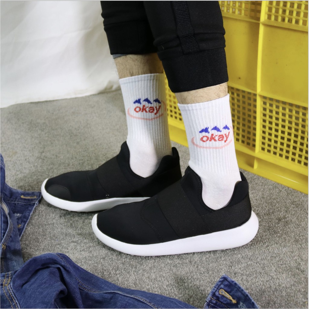 Tất Nữ Cao Cổ In Hình Ulzzang Kiểu Hàn Quốc