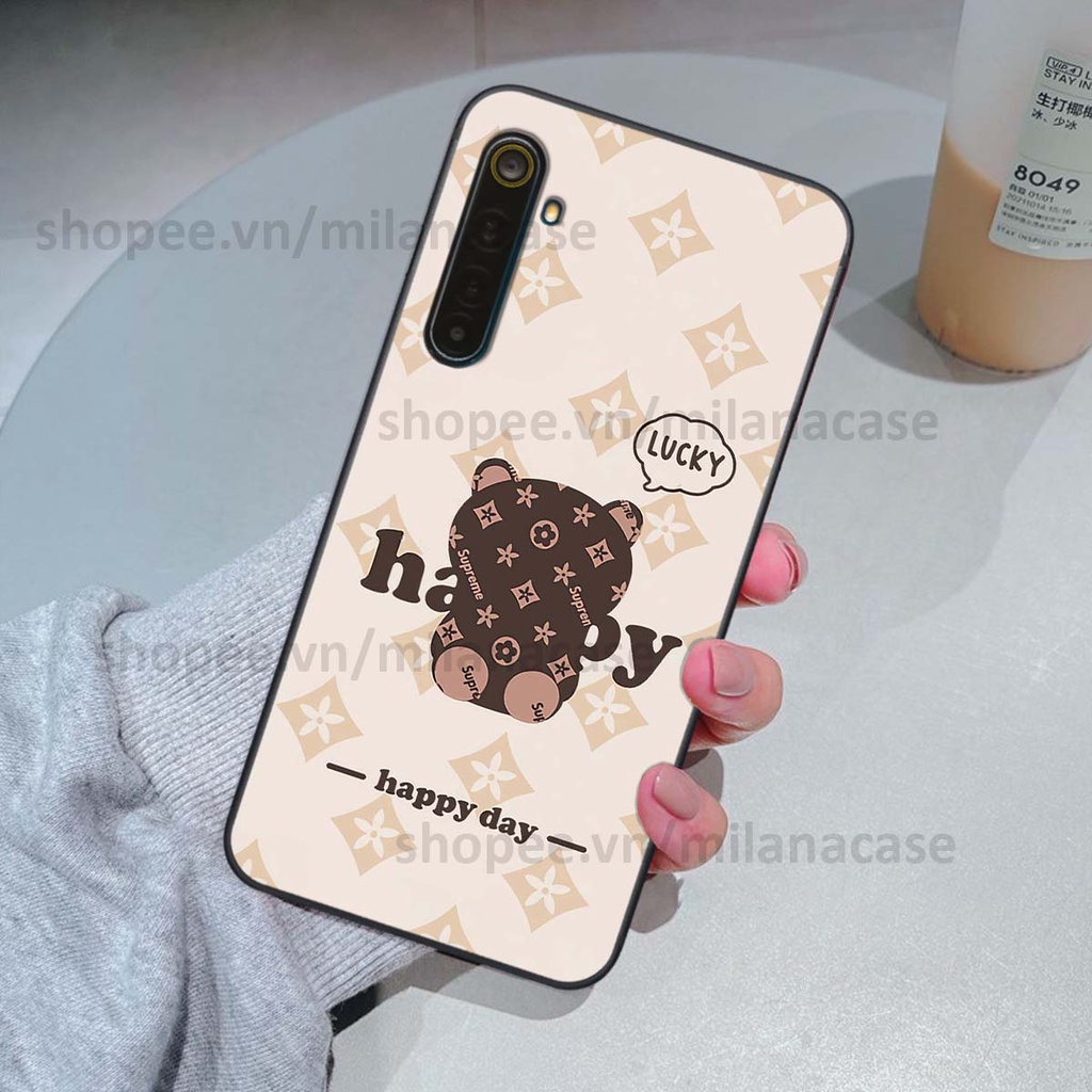 Ốp Realme 6 / 6 Pro gấu be@rBrick gấu Teddy Kaws siêu đẹp, phong cách, cá tính