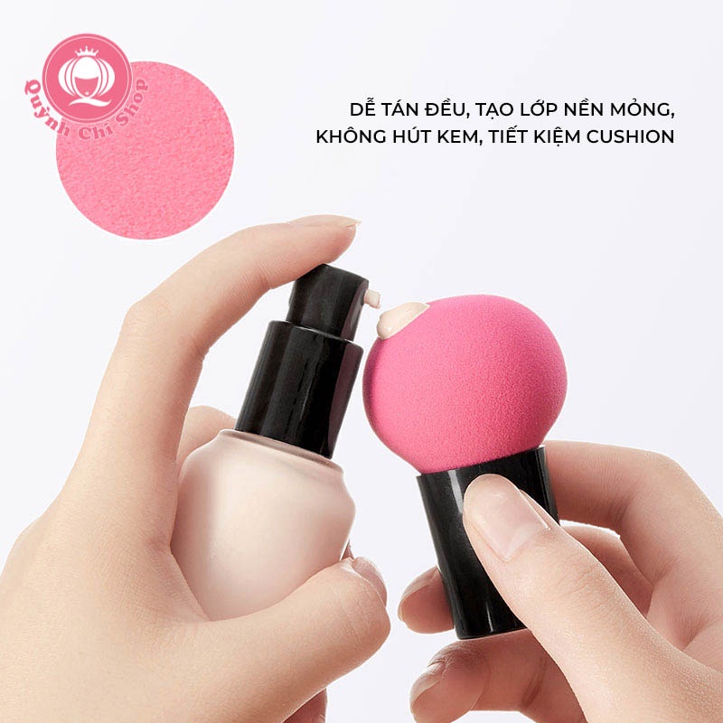 Bông trang điểm, mút tán kem nền phấn phủ Maycreate 4 màu - Hình Cây Nấm có tay cầm | BigBuy360 - bigbuy360.vn