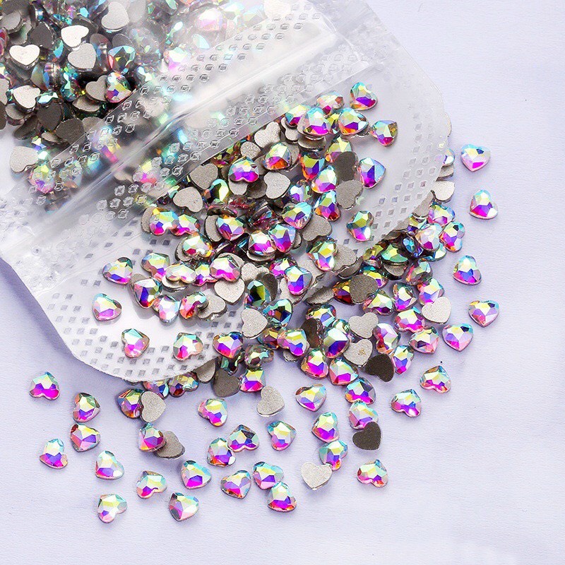 Set 10 phụ kiện đá trang trí móng tay 3D dành cho Nail