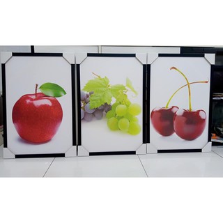 Tranh bộ canvas trái cây phòng bếp