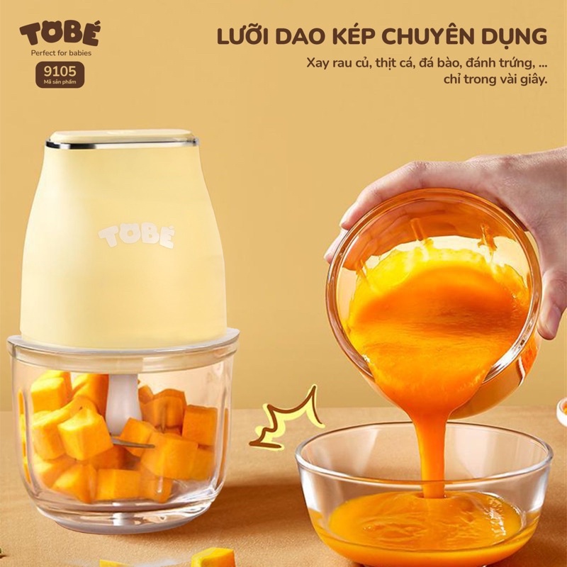 Máy xay đa năng Tobé 600ml cối thuỷ tinh