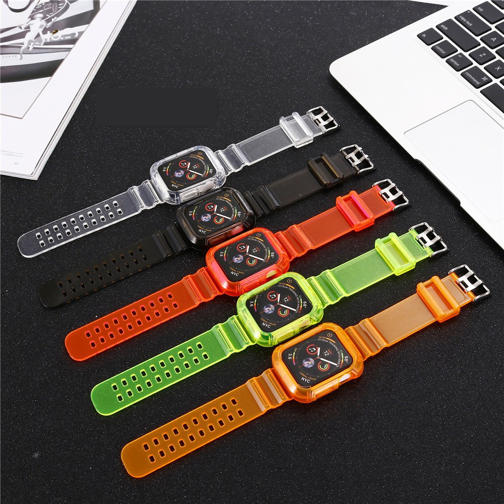 Bộ ốp và dây Apple Watch nhựa trong suốt cho đồng hồ thông minh Series 1/2/3/4/5/6/SE T500 - Phụ Kiện Việt