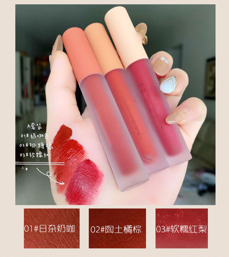 Set 3 Cây Son Kem Lì Herorange Fluffy Lip Glaze Chất Son Siêu Mịn | BigBuy360 - bigbuy360.vn