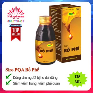 Siro PQA Bổ Phế - Giúp giảm ho long đờm, đau rát họng, viêm phổi, viêm phế quản