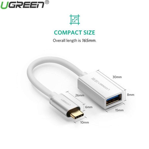 Cáp Chuyển USB Type C Sang USB 3.0 Âm Ugreen 30645/30702 - Hàng Chính Hãng