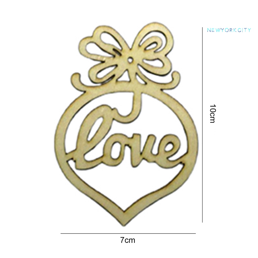 Set 6 Tấm Gỗ Khắc Chữ Treo Trang Trí Giáng Sinh