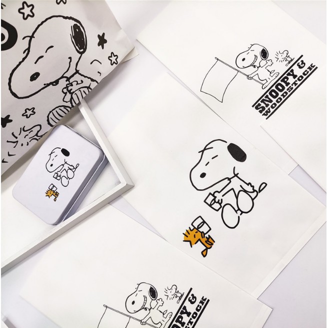 Túi Giấy Đựng Trang Sức Hình Hoạt Hình Snoopy Đáng Yêu