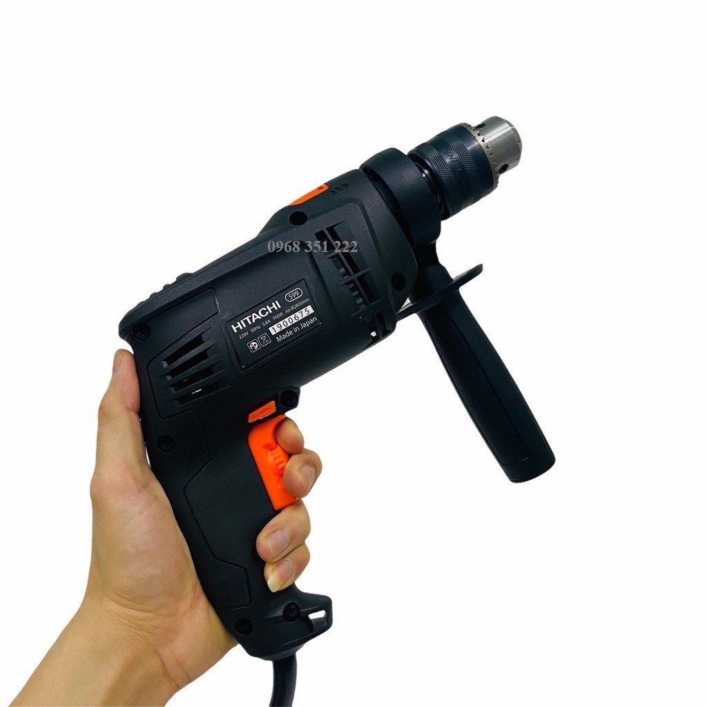 MÁY KHOAN ĐỘNG LỰC HITACHI CÓ CHỨC NĂNG BÚA, ĐẦU CẶP 13MM, ĐIỆN 220V