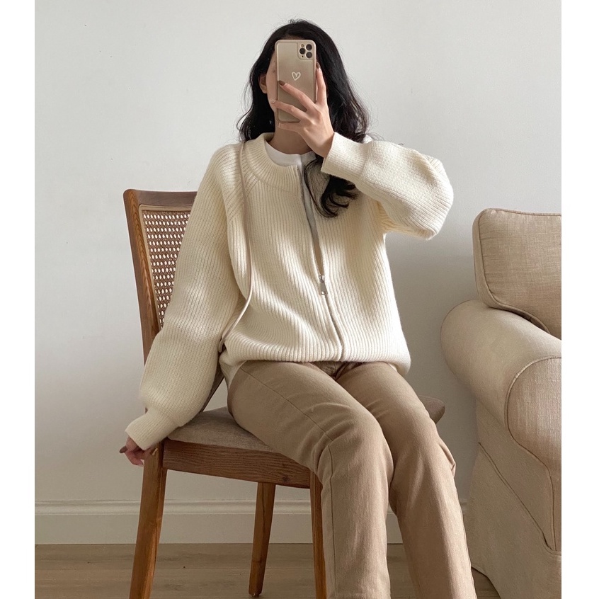 Áo len kéo khóa cổ tròn _ A0288 | BigBuy360 - bigbuy360.vn