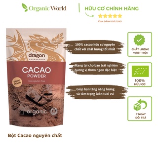 Bột Cacao nguyên chất 100% Bio 200g Dragon SF