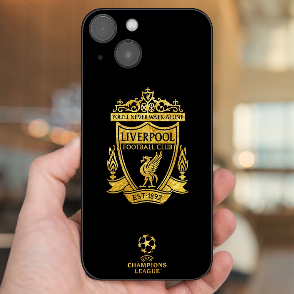 Ốp lưng iPhone 13 dẻo đen cạnh vuông in hình Liverpool FC