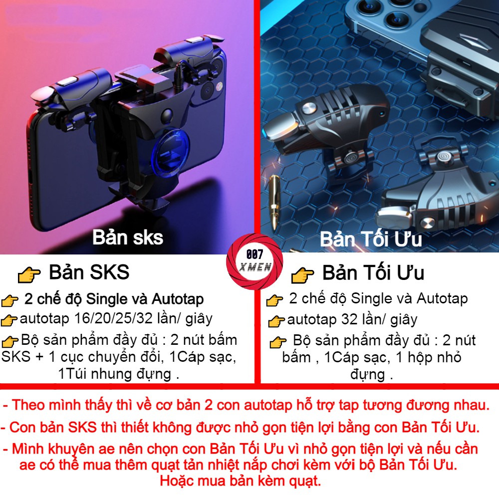 [ AUTO TAP ] Tay Cầm Chơi Game pubg - Nút auto táp siêu nhanh chơi game PUBG, Call of Duty, ROS, Free Fire