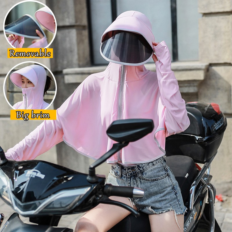 Double-Layer Sun Protection UV Protection Outdoor Work Hat Riding Hood | BigBuy360 - bigbuy360.vn