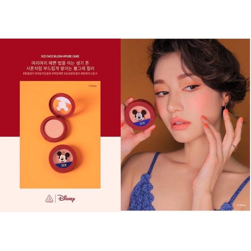 Má hồng 3CE Disney Mickey Face Blush