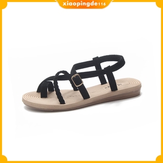 Giày Sandal Nữ Xỏ Ngón Đế Bệt Dây Chéo Mùa Hè # 2