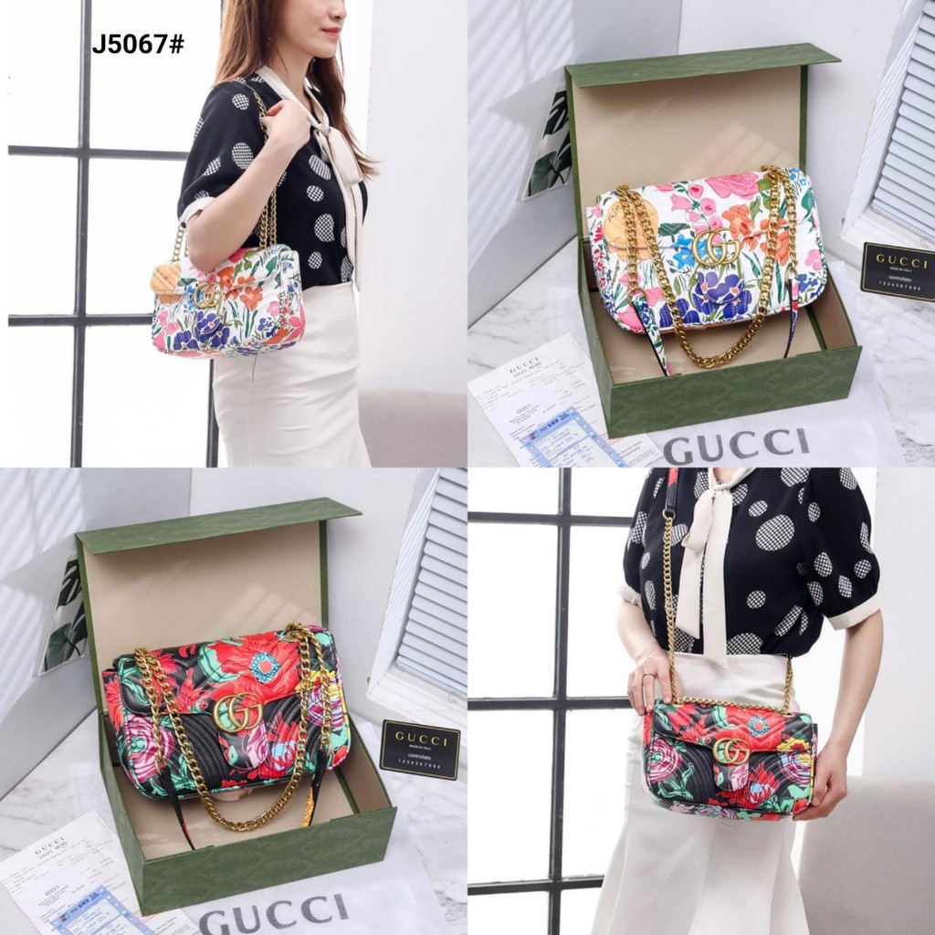 Túi Xách Gucci Svj5067N In Họa Tiết Hoa Sang Trọng