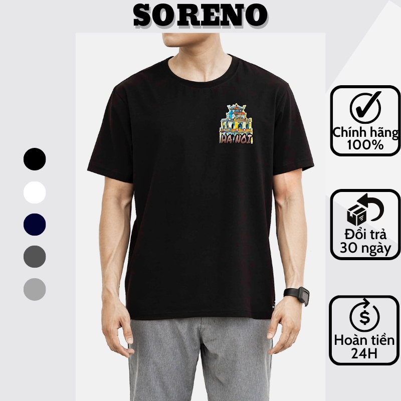 Áo Phông Local Brand Unisex Form Rộng Tay Ngắn In Hình VIỆT NAM - HÀ NỘI - SÀI GÒN | SORENO