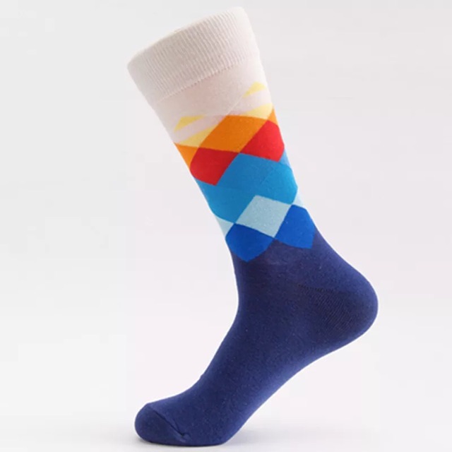 Tất quả trám 10 màu hoạ tiết happy socks