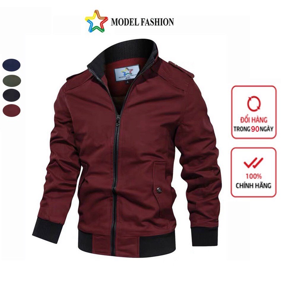 Áo khoác kaki nam Model fashion 2 lớp bo tay phối cầu vai AKK229