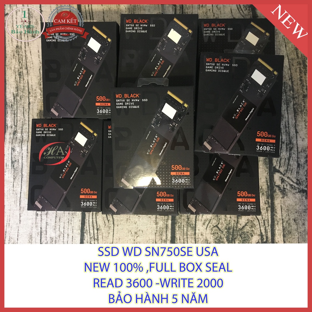 Ổ Cứng SSD 500G WD BLACK SN750SE