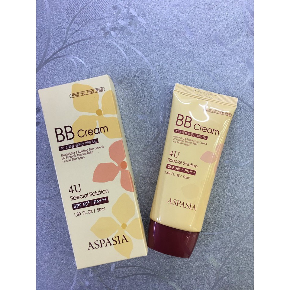 Kem Nền Chống Nắng Che Phủ Khuyết Điểm B.B ASPASIA 50ml | BigBuy360 - bigbuy360.vn