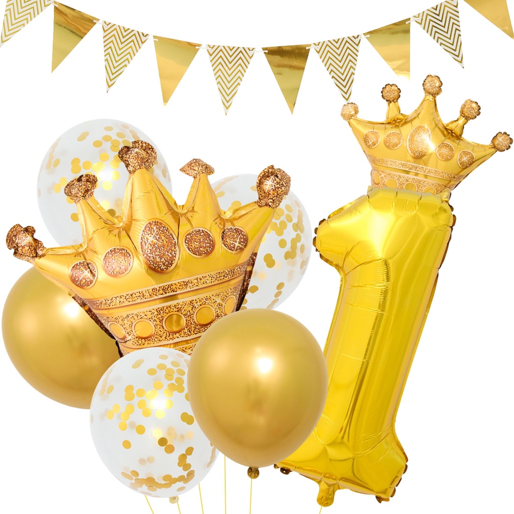 Set 15 Bong Bóng Màu Vàng Dùng Trang Trí Tiệc Sinh Nhật