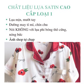 Đồ bộ Pijama lụa satin cao cấp mềm mát (Ảnh +Video thật)